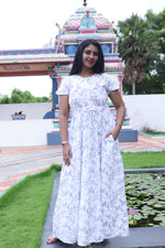 Imported Rayon Gathering Frock Model Night Gown's | Front Adjustable Gathering Style Rope Rope | Front Closed Button | Double Layer Sleeve | Trending Collection's for Stylish Women's (IRF)