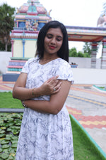 Imported Rayon Gathering Frock Model Night Gown's | Front Adjustable Gathering Style Rope Rope | Front Closed Button | Double Layer Sleeve | Trending Collection's for Stylish Women's (IRF)