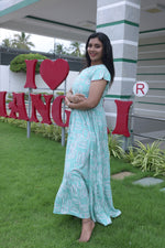 Imported Rayon Gathering Frock Model Night Gown's | Front Adjustable Gathering Style Rope Rope | Front Closed Button | Double Layer Sleeve | Trending Collection's for Stylish Women's (IRF)