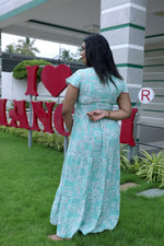 Imported Rayon Gathering Frock Model Night Gown's | Front Adjustable Gathering Style Rope Rope | Front Closed Button | Double Layer Sleeve | Trending Collection's for Stylish Women's (IRF)