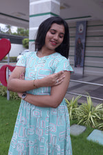 Imported Rayon Gathering Frock Model Night Gown's | Front Adjustable Gathering Style Rope Rope | Front Closed Button | Double Layer Sleeve | Trending Collection's for Stylish Women's (IRF)