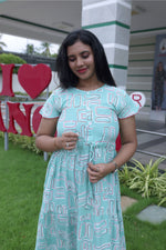 Imported Rayon Gathering Frock Model Night Gown's | Front Adjustable Gathering Style Rope Rope | Front Closed Button | Double Layer Sleeve | Trending Collection's for Stylish Women's (IRF)