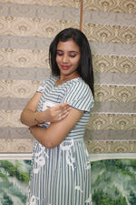 Imported Rayon Gathering Frock Model Night Gown's | Front Adjustable Gathering Style Rope Rope | Front Closed Button | Double Layer Sleeve | Trending Collection's for Stylish Women's (IRF)