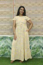 Imported Rayon Gathering Frock Model Night Gown's | Front Adjustable Gathering Style Rope Rope | Front Closed Button | Double Layer Sleeve | Trending Collection's for Stylish Women's (IRF)