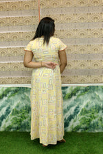 Imported Rayon Gathering Frock Model Night Gown's | Front Adjustable Gathering Style Rope Rope | Front Closed Button | Double Layer Sleeve | Trending Collection's for Stylish Women's (IRF)