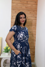 Imported Rayon Gathering Frock Model Night Gown's | Front Adjustable Gathering Style Rope Rope | Front Closed Button | Double Layer Sleeve | Trending Collection's for Stylish Women's (IRF)