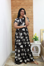 Imported Rayon Gathering Frock Model Night Gown's | Front Adjustable Gathering Style Rope Rope | Front Closed Button | Double Layer Sleeve | Trending Collection's for Stylish Women's (IRF)