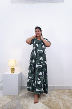 Mangai 3 Layer Frock Model Nighties Soft and smooth Premium Quality Rayon Material , Fancy Frilled Sleeve Side Pocket , Back tie Rope Stylish Collection's for Trendy Women's (MRK)