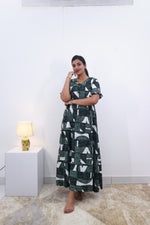 Mangai 3 Layer Frock Model Nighties Soft and smooth Premium Quality Rayon Material , Fancy Frilled Sleeve Side Pocket , Back tie Rope Stylish Collection's for Trendy Women's (MRK)