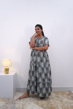 Mangai 3 Layer Frock Model Nighties Soft and Smooth Premium Quality Rayon Material , Fancy Frilled Sleeve Side Pocket , Back tie Rope Stylish Collection's for Trendy Women's (MRK)