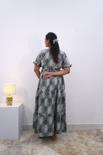 Mangai 3 Layer Frock Model Nighties Soft and Smooth Premium Quality Rayon Material , Fancy Frilled Sleeve Side Pocket , Back tie Rope Stylish Collection's for Trendy Women's (MRK)