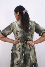 Mangai 3 Layer Frock Model Nighties Soft and Smooth Premium Quality Rayon Material , Fancy Frilled Sleeve Side Pocket , Back tie Rope Stylish Collection's for Trendy Women's (MRK)