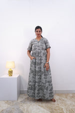 Mangai 3 Layer Frock Model Nighties Soft and Smooth Premium Quality Rayon Material , Fancy Frilled Sleeve Side Pocket , Back tie Rope Stylish Collection's for Trendy Women's (MRK)