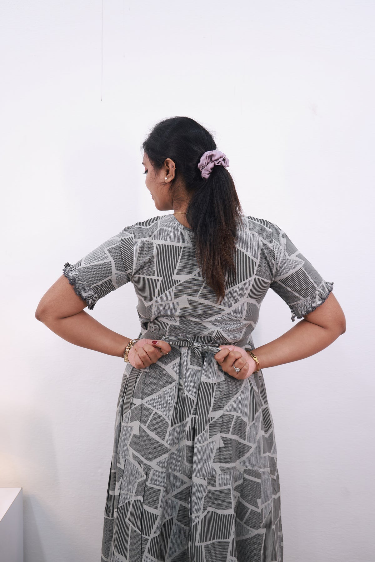 Mangai 3 Layer Frock Model Nighties Soft and Smooth Premium Quality Rayon Material , Fancy Frilled Sleeve Side Pocket , Back tie Rope Stylish Collection's for Trendy Women's (MRK)