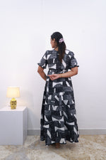 Mangai 3 Layer Frock Model Nighties Soft and smooth Premium Quality Rayon Material , Fancy Frilled Sleeve Side Pocket , Back tie Rope Stylish Collection's for Trendy Women's (MRK)