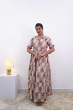 Mangai 3 Layer Frock Model Nighties Soft and Smooth Premium Quality Rayon Material , Fancy Frilled Sleeve Side Pocket , Back tie Rope Stylish Collection's for Trendy Women's (MRK)