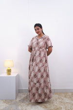 Mangai 3 Layer Frock Model Nighties Soft and Smooth Premium Quality Rayon Material , Fancy Frilled Sleeve Side Pocket , Back tie Rope Stylish Collection's for Trendy Women's (MRK)