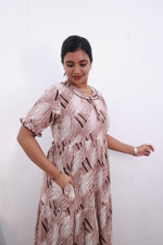 Mangai 3 Layer Frock Model Nighties Soft and Smooth Premium Quality Rayon Material , Fancy Frilled Sleeve Side Pocket , Back tie Rope Stylish Collection's for Trendy Women's (MRK)