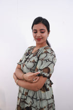 Mangai 3 Layer Frock Model Nighties Soft and Smooth Premium Quality Rayon Material , Fancy Frilled Sleeve Side Pocket , Back tie Rope Stylish Collection's for Trendy Women's (MRK)