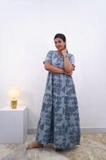 Mangai 3 Layer Frock Model Nighties Soft and Smooth Premium Quality Rayon Material , Fancy Frilled Sleeve Side Pocket , Back tie Rope Stylish Collection's for Trendy Women's (MRK)