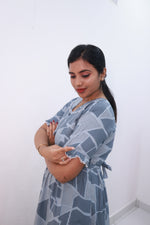 Mangai 3 Layer Frock Model Nighties Soft and Smooth Premium Quality Rayon Material , Fancy Frilled Sleeve Side Pocket , Back tie Rope Stylish Collection's for Trendy Women's (MRK)