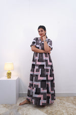 Mangai 3 Layer Frock Model Nighties Soft and Smooth Premium Quality Rayon Material , Fancy Frilled Sleeve Side Pocket , Back tie Rope Stylish Collection's for Trendy Women's (MRK)