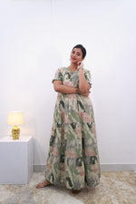 Mangai 3 Layer Frock Model Nighties Soft and smooth Premium Quality Rayon Material , Fancy Frilled Sleeve Side Pocket , Back tie Rope Stylish Collection's for Trendy Women's (MRK)