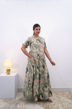 Mangai 3 Layer Frock Model Nighties Soft and smooth Premium Quality Rayon Material , Fancy Frilled Sleeve Side Pocket , Back tie Rope Stylish Collection's for Trendy Women's (MRK)