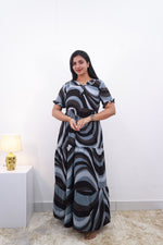 Mangai 3 Layer Frock Model Nighties Soft and Smooth Premium Quality Rayon Material , Fancy Frilled Sleeve Side Pocket , Back tie Rope Stylish Collection's for Trendy Women's (MRK)