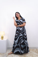 Mangai 3 Layer Frock Model Nighties Soft and Smooth Premium Quality Rayon Material , Fancy Frilled Sleeve Side Pocket , Back tie Rope Stylish Collection's for Trendy Women's (MRK)