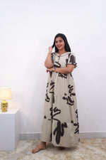 Mangai 3 Layer Reversible Design Frock Model Nighties Soft and Smooth Premium Quality Rayon Material , Fancy Frilled Sleeve, Side Pocket , Back tie Rope , Stylish Collection's for Trendy Women's (MRK)