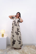 Mangai 3 Layer Reversible Design Frock Model Nighties Soft and Smooth Premium Quality Rayon Material , Fancy Frilled Sleeve, Side Pocket , Back tie Rope , Stylish Collection's for Trendy Women's (MRK)