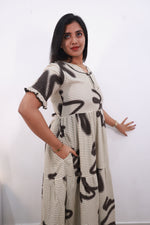 Mangai 3 Layer Reversible Design Frock Model Nighties Soft and Smooth Premium Quality Rayon Material , Fancy Frilled Sleeve, Side Pocket , Back tie Rope , Stylish Collection's for Trendy Women's (MRK)