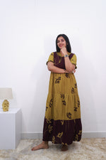 Mangai 3 Layer Reversible Design Frock Model Nighties Soft and Smooth Premium Quality Rayon Material , Fancy Frilled Sleeve, Side Pocket , Back tie Rope , Stylish Collection's for Trendy Women's (MRK)