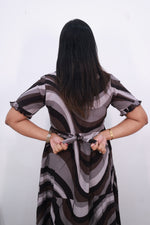 Mangai 3 Layer Frock Model Nighties Soft and Smooth Premium Quality Rayon Material , Fancy Frilled Sleeve Side Pocket , Back tie Rope Stylish Collection's for Trendy Women's (MRK)