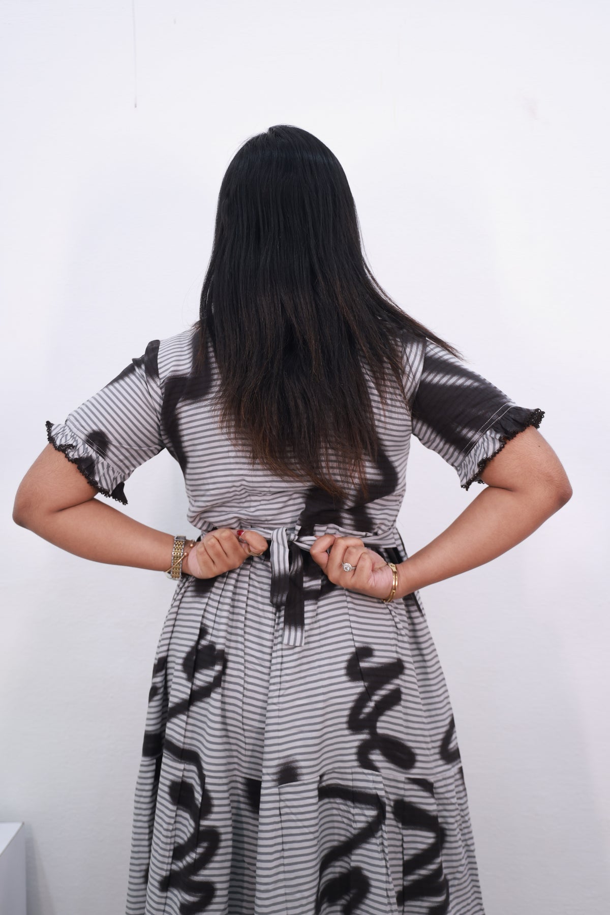 Mangai 3 Layer Reversible Design Frock Model Nighties Soft and Smooth Premium Quality Rayon Material , Fancy Frilled Sleeve, Side Pocket , Back tie Rope , Stylish Collection's for Trendy Women's (MRK)