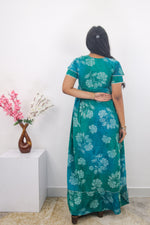 MANGAI Rayon Frock Nighties | Front Open Lengthy Zipper Comforts Feeding | Fancy Double Layered Sleeve's | Post & Pre Pregnancy's and Casual Wear | Side Pocket |Versatile Rayon Frock Night Gown's for Stylish Women's (RPW)