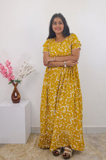 MANGAI Rayon Frock Nighties | Front Open Lengthy Zipper Comforts Feeding | Fancy Double Layered Sleeve's | Post & Pre Pregnancy's and Casual Wear | Side Pocket |Versatile Rayon Frock Night Gown's for Stylish Women's (RPW)