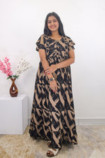 MANGAI Rayon Frock Nighties | Front Open Lengthy Zipper Comforts Feeding | Fancy Double Layered Sleeve's | Post & Pre Pregnancy's and Casual Wear | Side Pocket |Versatile Rayon Frock Night Gown's for Stylish Women's (RPW)