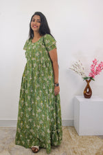 MANGAI Rayon Frock Nighties | Front Open Lengthy Zipper Comforts Feeding | Fancy Double Layered Sleeve's | Post & Pre Pregnancy's and Casual Wear | Side Pocket |Versatile Rayon Frock Night Gown's for Stylish Women's (RPW)