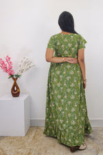 MANGAI Rayon Frock Nighties | Front Open Lengthy Zipper Comforts Feeding | Fancy Double Layered Sleeve's | Post & Pre Pregnancy's and Casual Wear | Side Pocket |Versatile Rayon Frock Night Gown's for Stylish Women's (RPW)