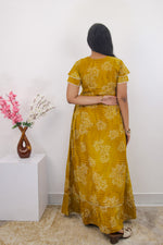 MANGAI Rayon Frock Nighties | Front Open Lengthy Zipper Comforts Feeding | Fancy Double Layered Sleeve's | Post & Pre Pregnancy's and Casual Wear | Side Pocket |Versatile Rayon Frock Night Gown's for Stylish Women's (RPW)