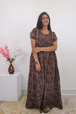 MANGAI Rayon Frock Nighties | Front Open Lengthy Zipper Comforts Feeding | Fancy Double Layered Sleeve's | Post & Pre Pregnancy's and Casual Wear | Side Pocket |Versatile Rayon Frock Night Gown's for Stylish Women's (RPW)