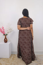 MANGAI Rayon Frock Nighties | Front Open Lengthy Zipper Comforts Feeding | Fancy Double Layered Sleeve's | Post & Pre Pregnancy's and Casual Wear | Side Pocket |Versatile Rayon Frock Night Gown's for Stylish Women's (RPW)