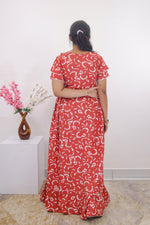 MANGAI Rayon Frock Nighties | Front Open Lengthy Zipper Comforts Feeding | Fancy Double Layered Sleeve's | Post & Pre Pregnancy's and Casual Wear | Side Pocket |Versatile Rayon Frock Night Gown's for Stylish Women's (RPW)