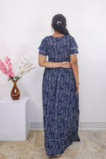 MANGAI Rayon Frock Nighties | Front Open Lengthy Zipper Comforts Feeding | Fancy Double Layered Sleeve's | Post & Pre Pregnancy's and Casual Wear | Side Pocket |Versatile Rayon Frock Night Gown's for Stylish Women's (RPW)