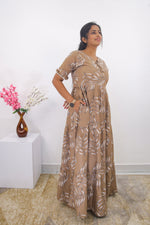 Mangai 3 Layer Frock Model Nighties Soft and Smooth Premium Quality Rayon Material , Fancy Frilled Sleeve, Side Pocket , Back tie Rope , Stylish Collection's for Trendy Women's (MRK)