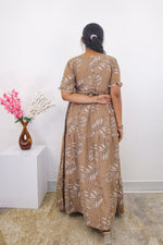 Mangai 3 Layer Frock Model Nighties Soft and Smooth Premium Quality Rayon Material , Fancy Frilled Sleeve, Side Pocket , Back tie Rope , Stylish Collection's for Trendy Women's (MRK)