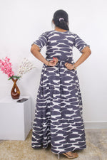 Mangai 3 Layer Frock Model Nighties Soft and Smooth Premium Quality Rayon Material , Fancy Frilled Sleeve, Side Pocket , Back tie Rope , Stylish Collection's for Trendy Women's (MRK)