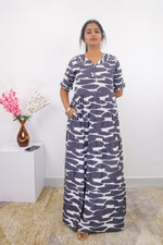 Mangai 3 Layer Frock Model Nighties Soft and Smooth Premium Quality Rayon Material , Fancy Frilled Sleeve, Side Pocket , Back tie Rope , Stylish Collection's for Trendy Women's (MRK)